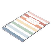RegenboogWaterverf Stripes Notitieboek (Linkerzijde)