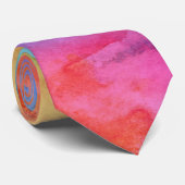 RegenboogWaterverf Stropdas (Opgerold)