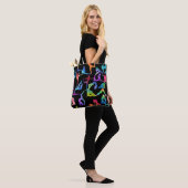 RegenboogWaterverf Yoga Poses Tote Bag (Op model)