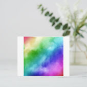 RegenboogWaterverven Briefkaart (Staand voorkant)
