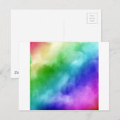 RegenboogWaterverven Briefkaart (Voorkant / Achterkant)