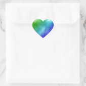 RegenboogWaterverven Hart Sticker (Tas)
