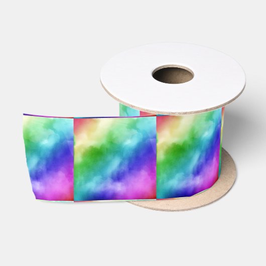 RegenboogWaterverven Satijnen Lint (Spoel)