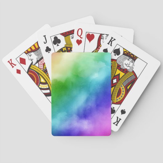 RegenboogWaterverven Speelkaarten (Achterkant)