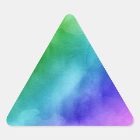 RegenboogWaterverven Sticker (Voorkant)