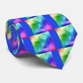 RegenboogWaterverven Stropdas (Opgerold)