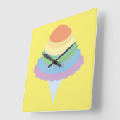 Regenboogwattenstaart vierkante klok (Hoek)