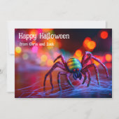 🌈🕷️ Regenboogweb Magische wenskaart Kaart (Voorkant)