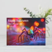 🌈🕷️ Regenboogweb Magische wenskaart Kaart (Staand voorkant)