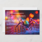 🌈🕷️ Regenboogweb Magische wenskaart Kaart (Achterkant)