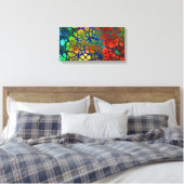 regenboogweb omwikkeld canvas (Insitu (Slaapkamer))