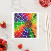 Regenboogweb Servet (Insitu)