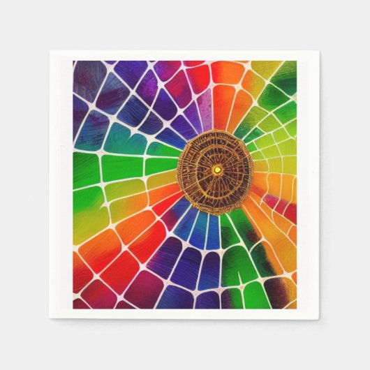 Regenboogweb Servet (Voorkant)