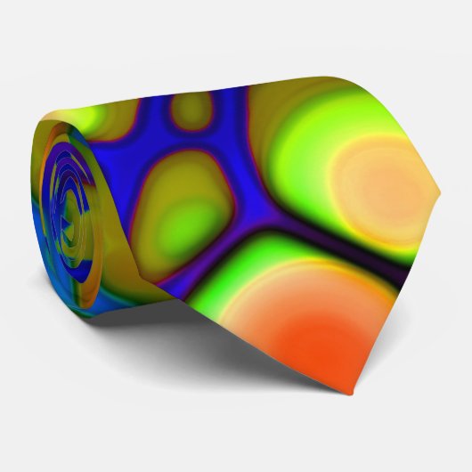regenboogweb stropdas (Opgerold)