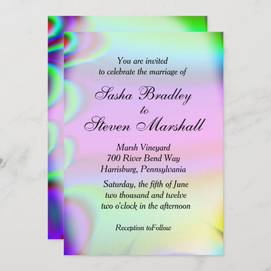 Regenboogweddenschap Kaart (Voorkant / Achterkant)