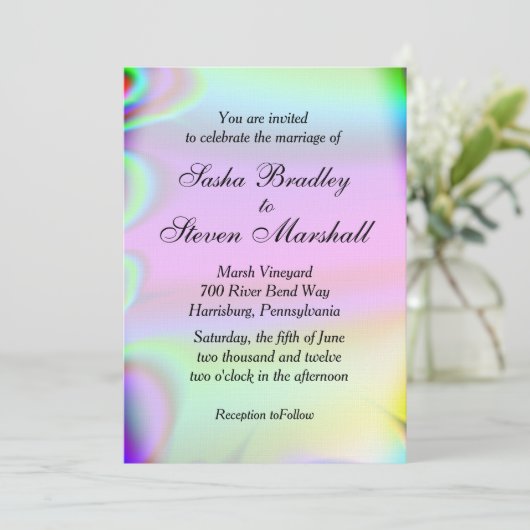 Regenboogweddenschap Kaart (Staand voorkant)