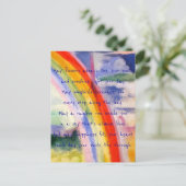 Regenboogwensen (alternatief 3) briefkaart (Staand voorkant)