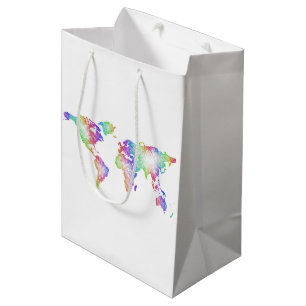 RegenboogWereldkaart Medium Cadeauzakje
