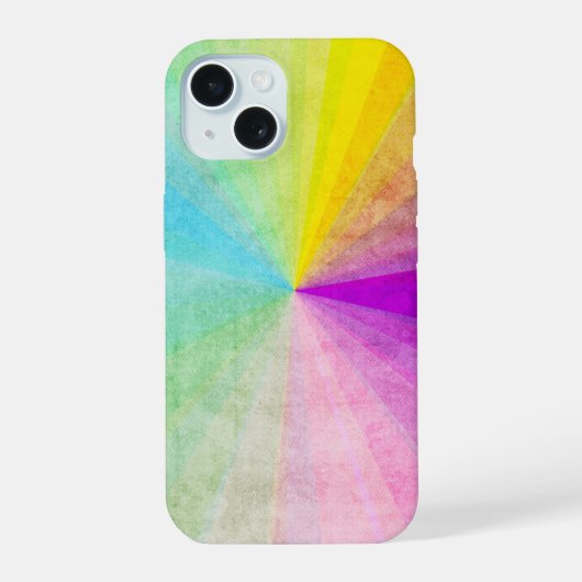 Regenboogwervel iPhone 15 Case (Achterkant)