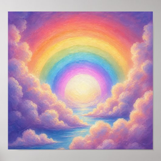 Regenboogwerveling Poster (Voorkant)