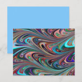 regenboogwervelingen briefkaart (Voorkant / Achterkant)