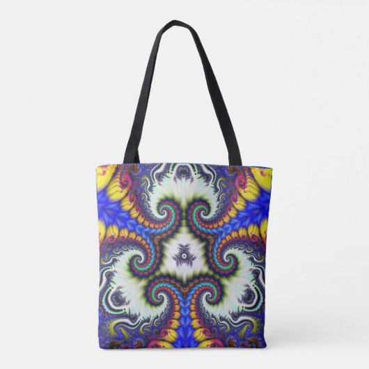 regenboogwervelkolom canvas tas (Achterkant)