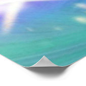 Regenboogwervelkolom en sterren poster (Hoek)