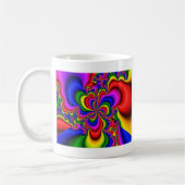 regenboogwielfractale kunst koffiemok (Links)