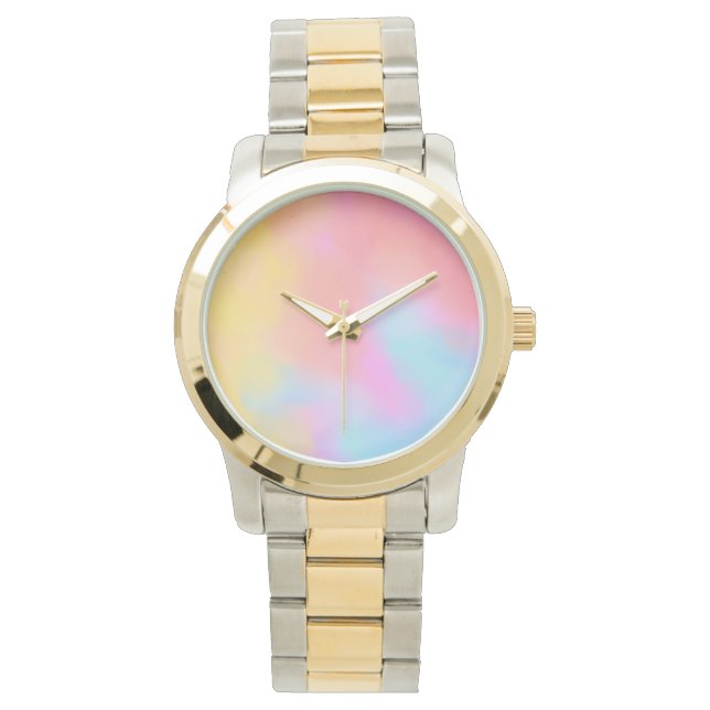 regenboogwolk horloge (Voorkant)