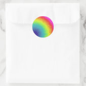 regenboogwolk ronde sticker (Tas)
