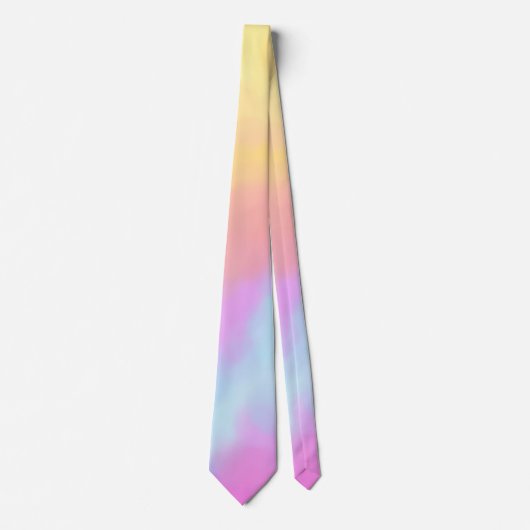 regenboogwolk stropdas (Voorkant)