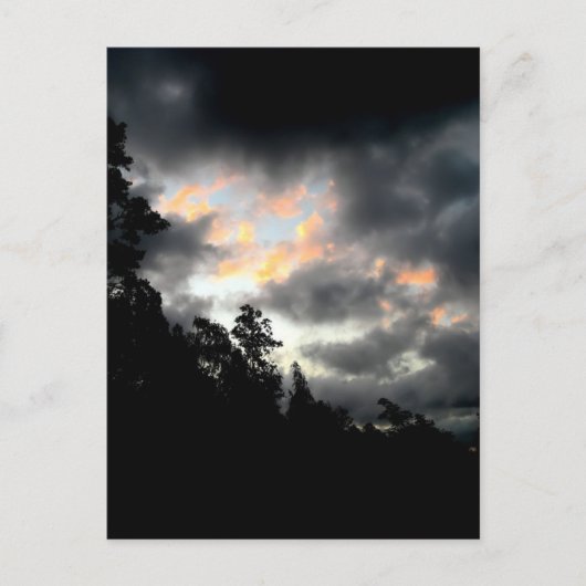 Regenboogwolken Briefkaart (Voorkant)