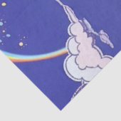 Regenboogwolken en Confetti verjaardagscadeauverpa Tissuepapier (Detail)