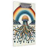 Regenboogwolken en ranken klembord (Rechts)