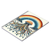 Regenboogwolken en ranken notitieboek (Linkerzijde)