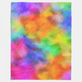 Regenboogwolken Fleece Deken (Voorkant)