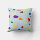 Regenboogwolken gooien kussen (Achterkant)