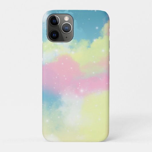 Regenboogwolken met glinsterende sterren Case-Mate iPhone case (Achterkant)