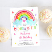 Regenboogwolken Roze Gouden Dag Kaart