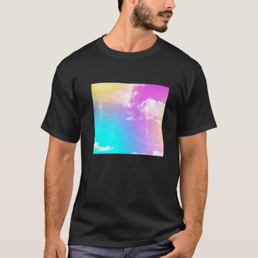 Regenboogwolken T-shirt (Voorkant)