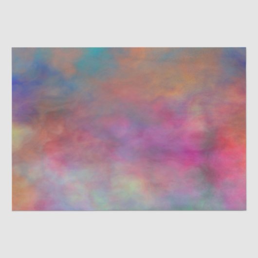Regenboogwolken Tissuepapier (Voorkant)