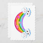 Regenboogwolken Vast Wenskaart Kaart (Voorkant / Achterkant)