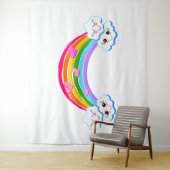 Regenboogwolken Wandkleed (In situ)