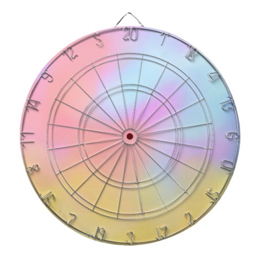 regenboogwolkendar dartbord (Voorkant)
