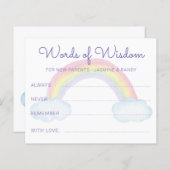 Regenboogwoorden van het Baby shower van Wisdom Ne (Voorkant / Achterkant)