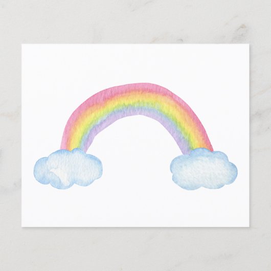 Regenboogwoorden van het Baby shower van Wisdom Ne (Achterkant)