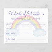 Regenboogwoorden van het Baby shower van Wisdom Ne (Voorkant)