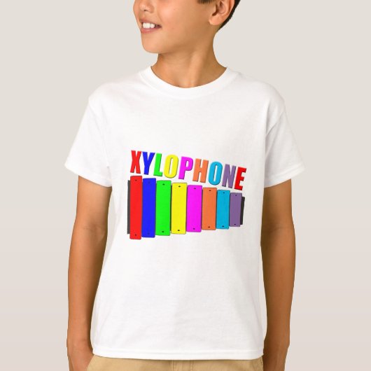 regenboogxylofoon t-shirt (Voorkant)