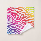 RegenboogZebra Bad Handdoek (Wasdoekje)