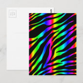 regenboogzebra briefkaart (Voorkant / Achterkant)